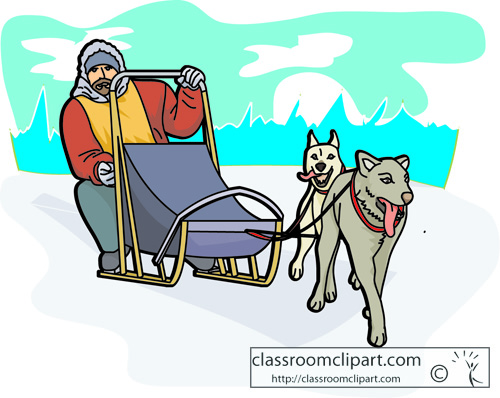 500x398 Czeshop Images Dog Sled Clipart