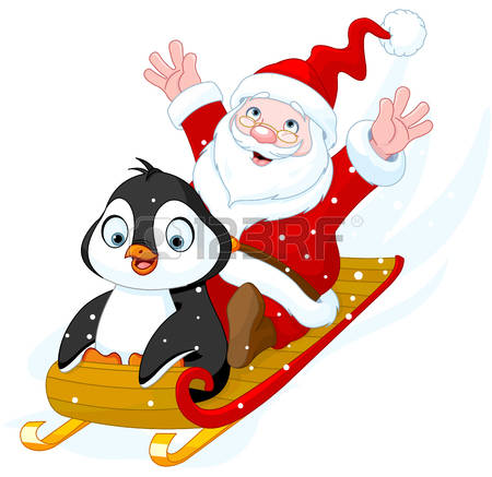450x437 Penguin Clipart Toboggan