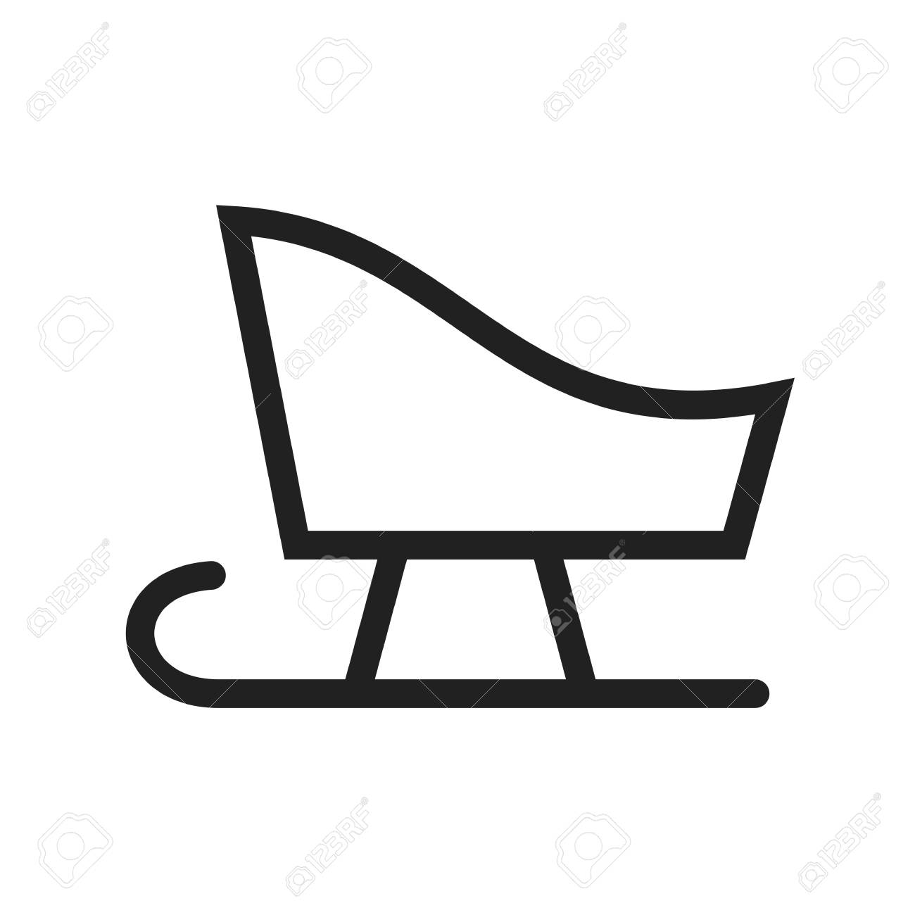 1300x1300 Sled, Sledding, Snow Icon Vector Image.can Also Be Used For Winter