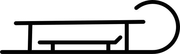 600x182 Sled Clip Art