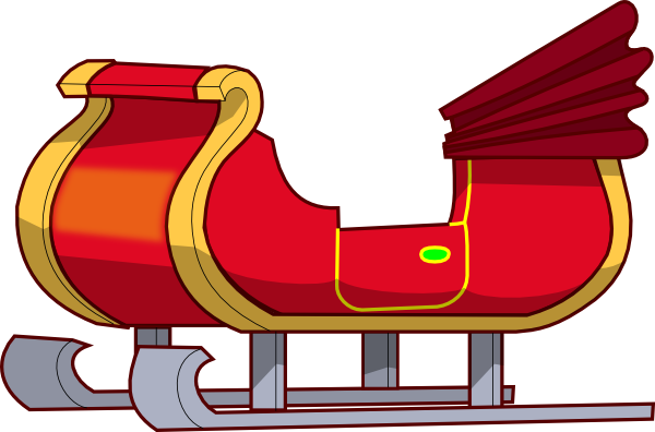 600x396 Sleigh Clipart Empty