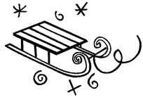 204x138 Snow Sled Clipart