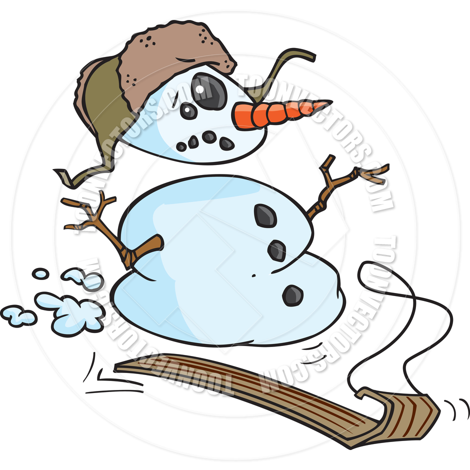940x940 Sledding Snowman Clipart