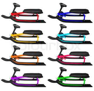 320x308 Old Rustic Wooden Sledge, Over Snow, Wooden Background Stock