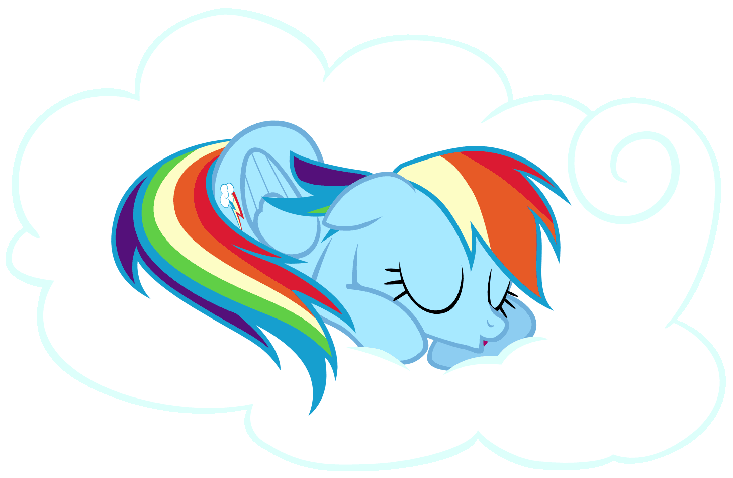 1458x950 Rainbow Dash Sleeping 2 By Iks83