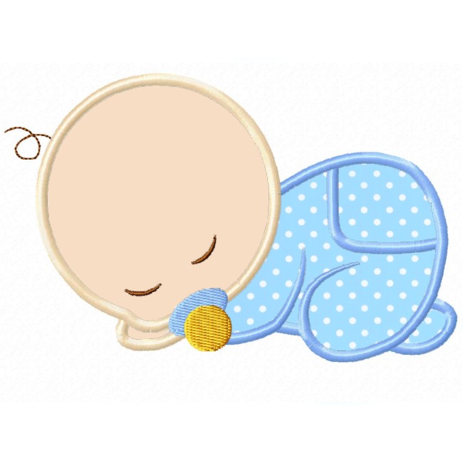 650x650 Sleeping Baby Applique Clip Art Sleeping Babies