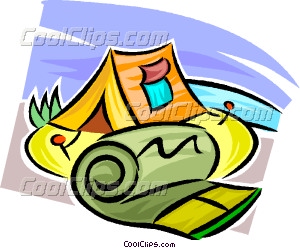 300x248 Tent And Sleeping Bag Vector Clip Art