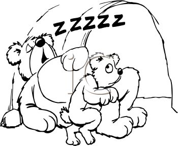 350x288 Cave Clipart Polar Bear