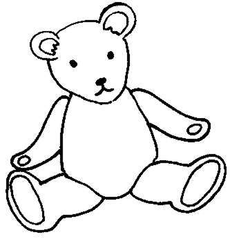 333x346 Teddy Bear Black And White Sleeping Bear Clipart Free Download