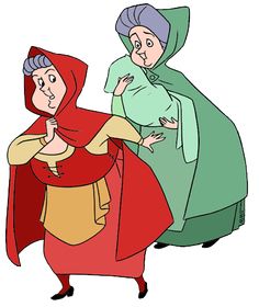 236x280 Production Cel Of Flora And Merryweather From Sleeping Beauty