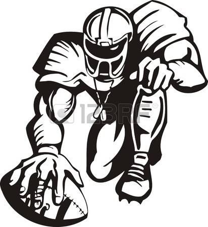 412x450 Top 83 Football Player Clip Art