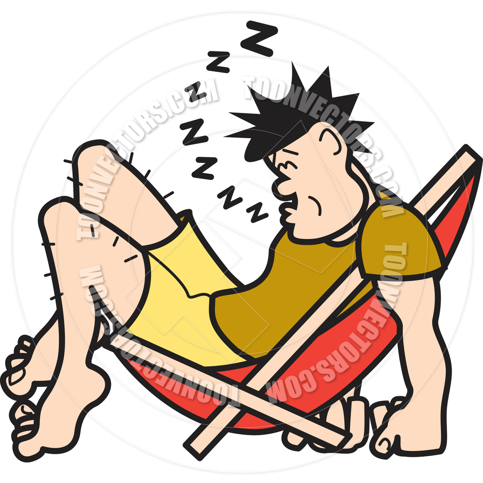 940x940 Cartoon Man Sleeping In Chair Vector Illustration By Clip Art Guy