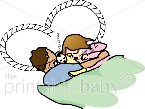 300x226 Sleeping Family Clip Art Family Clipart
