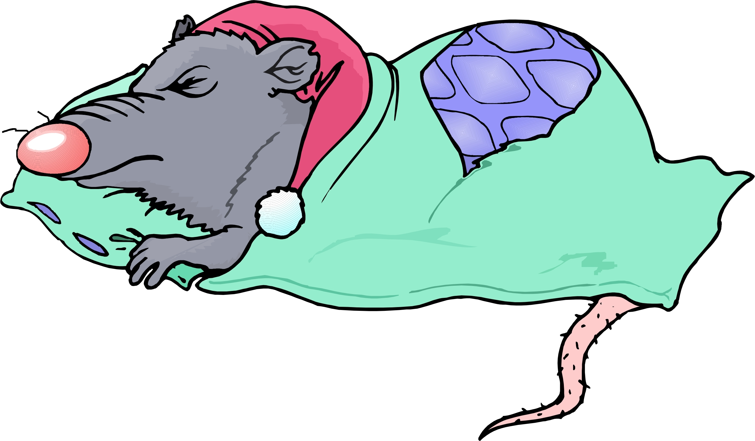 2611x1528 Sleeping Mouse Clipart