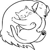 169x170 Sleeping Dog Clip Art