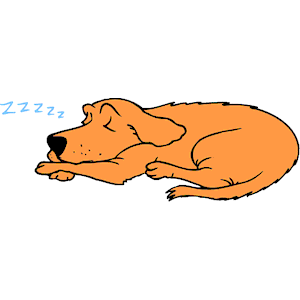 300x300 Sleeping Clipart Dog Cartoon