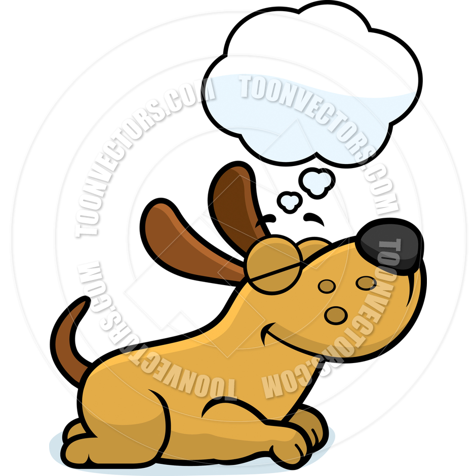 940x940 Cartoon Puppy Dog Dreaming By Cory Thoman Toon Vectors Eps
