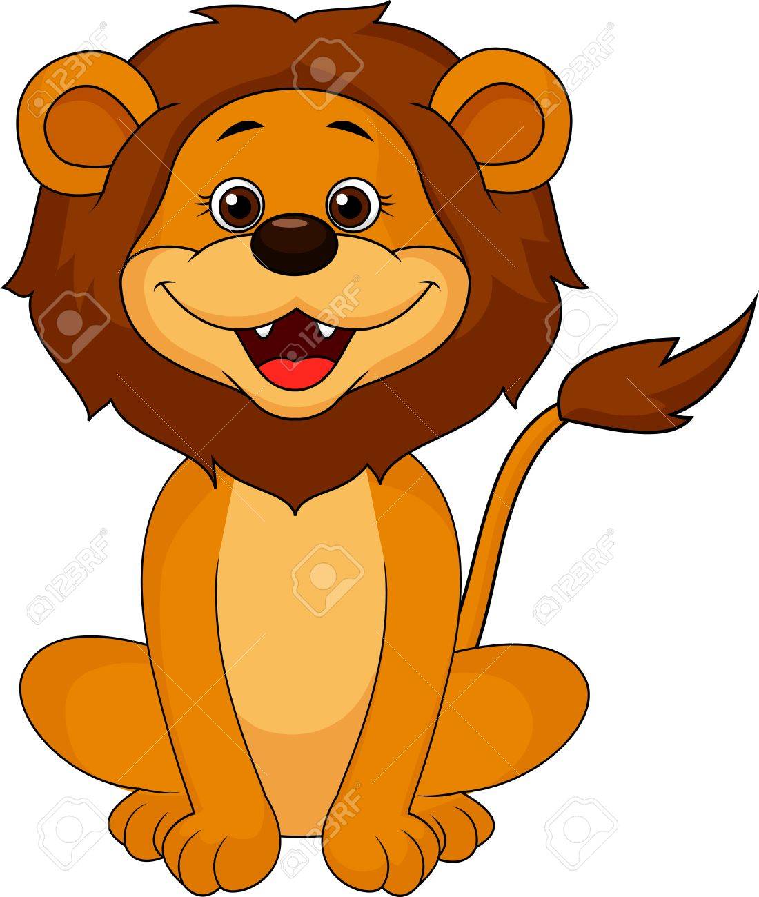 1100x1300 Funny Lion Sitting Royalty Free Cliparts, Vectors, And Stock