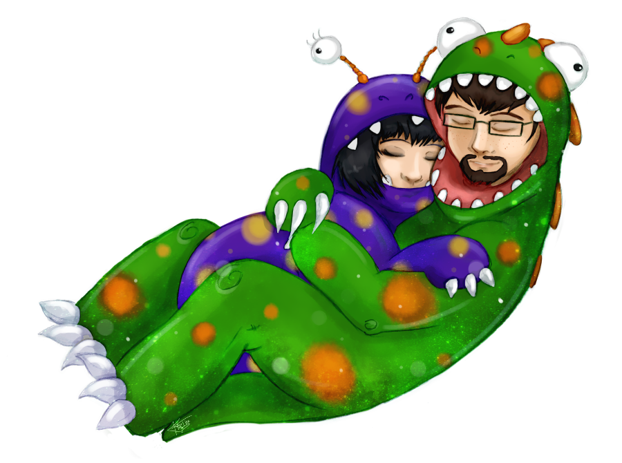 900x670 Sleeping Monsters By Katrinroz