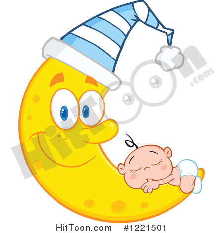 450x470 Sleeping On Moon Clipart