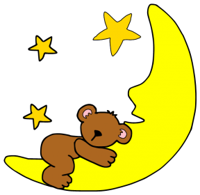 288x280 Sleeping Moon Clipart Png