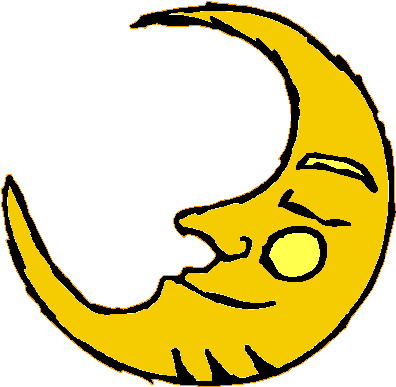 Sleeping Moon Clipart | Free download on ClipArtMag