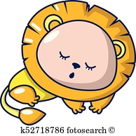 194x194 Sleeping Lion Clipart Vector Graphics. 118 Sleeping Lion Eps Clip