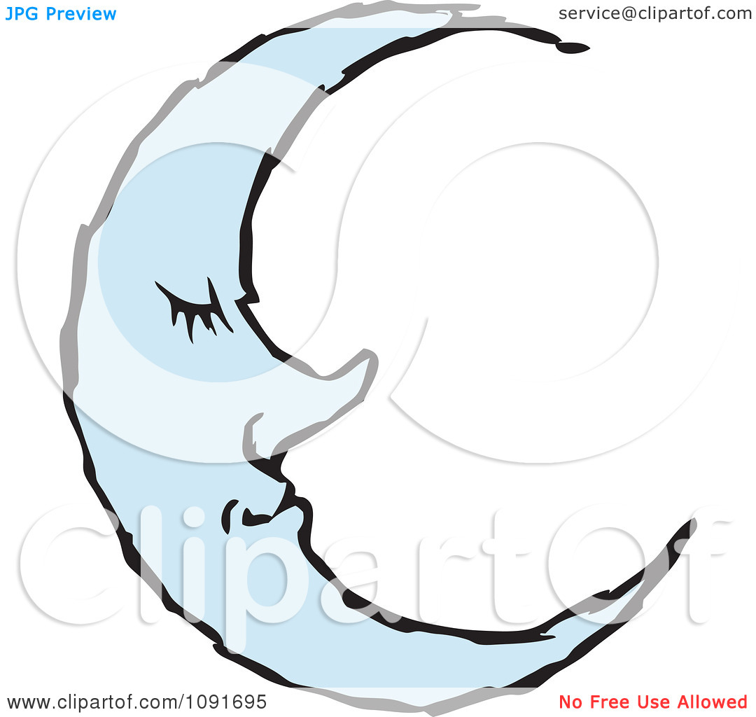 1080x1024 Blue Full Moon Clipart