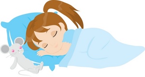 300x160 Sleeping Clipart Lady