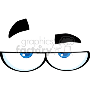 300x300 Royalty Free Sleepy Eyeballs 383612 Vector Clip Art Image