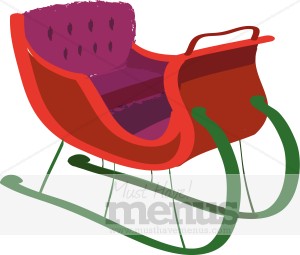 300x255 Red Sleigh Clipart Holiday Clipart Archive