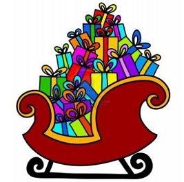 267x265 Sleigh Clip Art