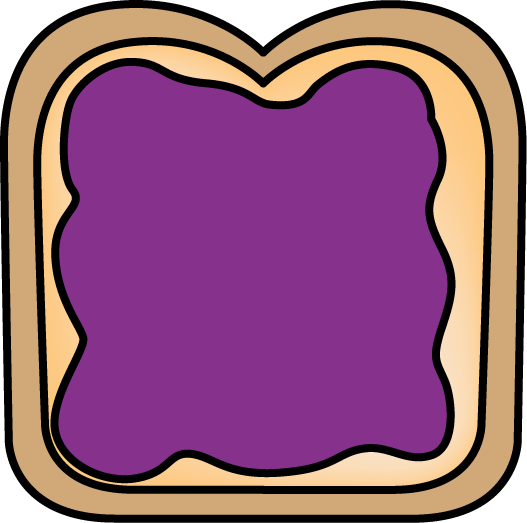 527x523 Bread With Jelly Clip Art