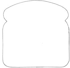 Slice Of Bread Outline | Free download on ClipArtMag