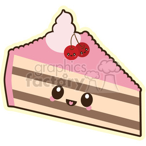 300x300 Royalty Free Cake Slice Vector Clip Art Image 393796 Vector Clip