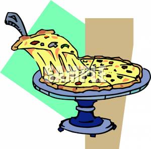 300x296 Cheesy Slice Of Pizza Clip Art Image