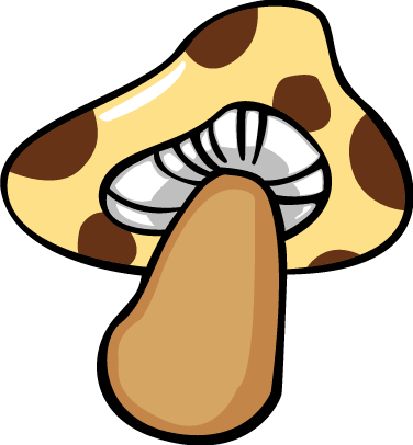 376x406 Mushroom Clipart Graphic