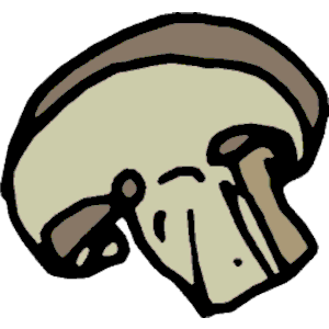 300x300 Mushroom Clipart Sliced Mushroom