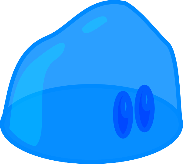 600x538 Blue Slime Clip Art