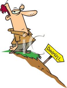 231x300 Middle Aged Man On The Downhill Slope