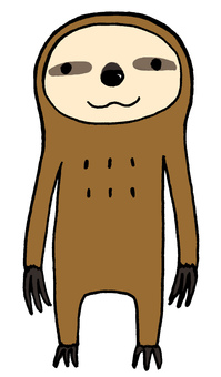 199x340 Free Silhouettes Sloth, Zoo, Claws