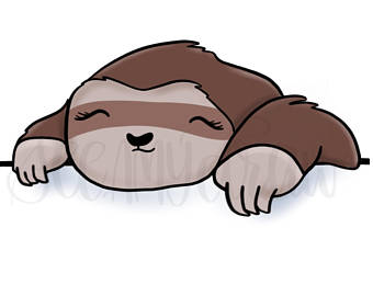 340x270 On Sale Lazy Sloth Clip Art Sleep Sloth Clip Art Christmas