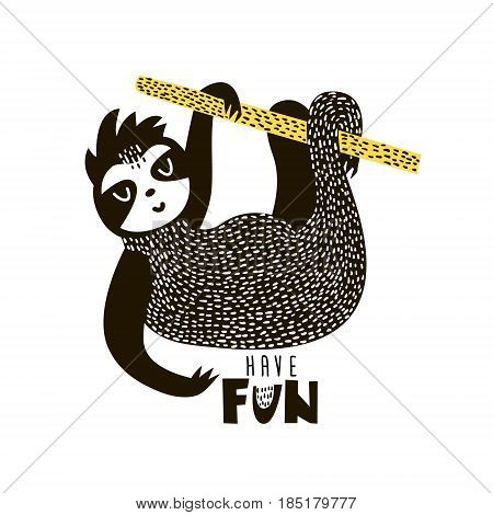 450x470 Sloth Images, Illustrations, Vectors