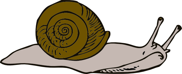 600x245 Slow Clipart Slug