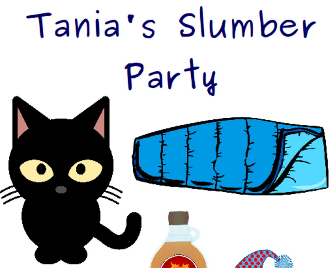 1058x858 Tania's Slumber Party Free Kids Books