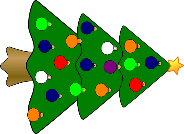 600x439 Christmas Tree 3 Clip Art