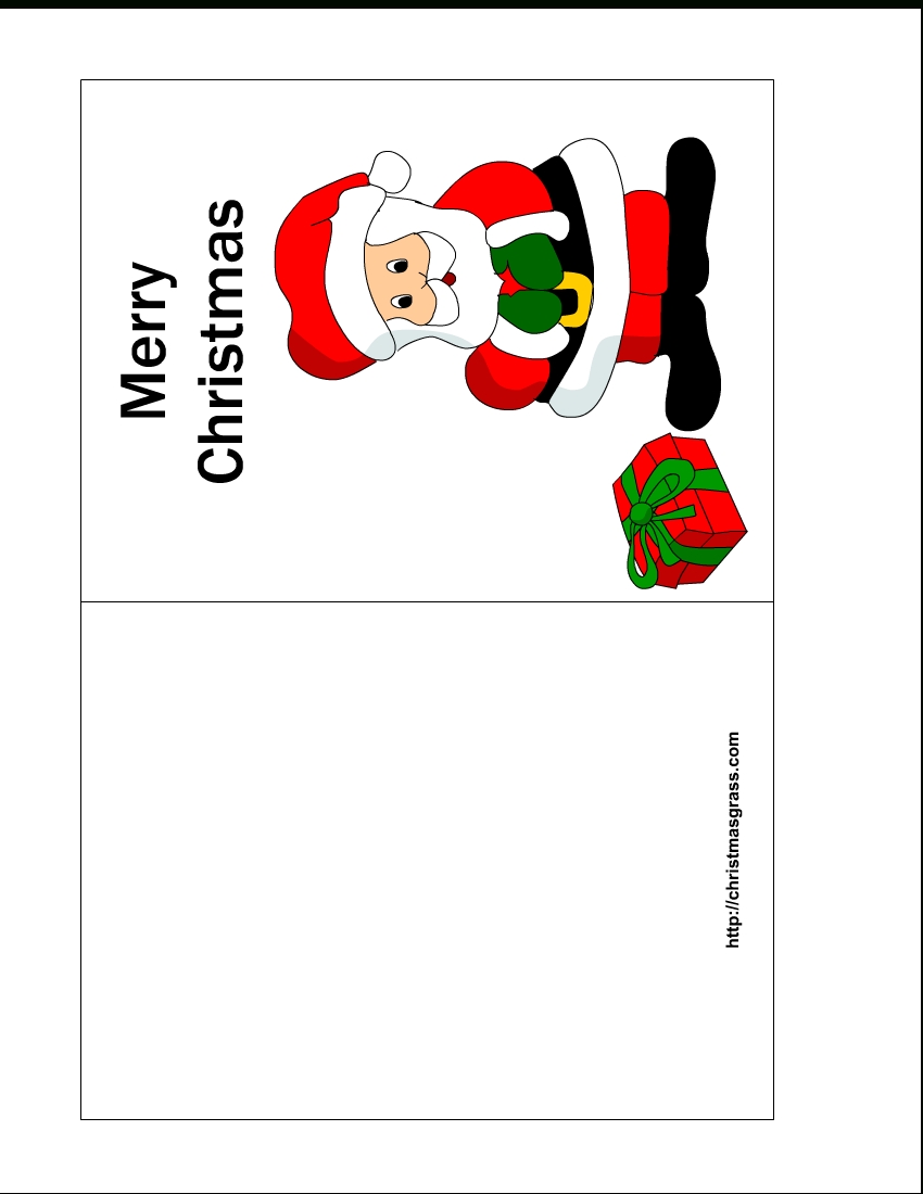 850x1100 Small Christmas Card Template Business Template