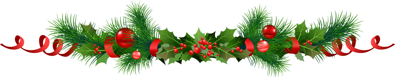 1280x251 Small Christmas Mistletoe Clipart