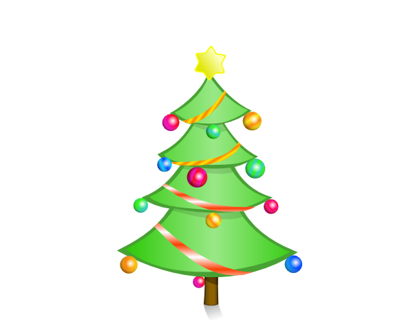600x470 Small Christmas Tree Clip Art
