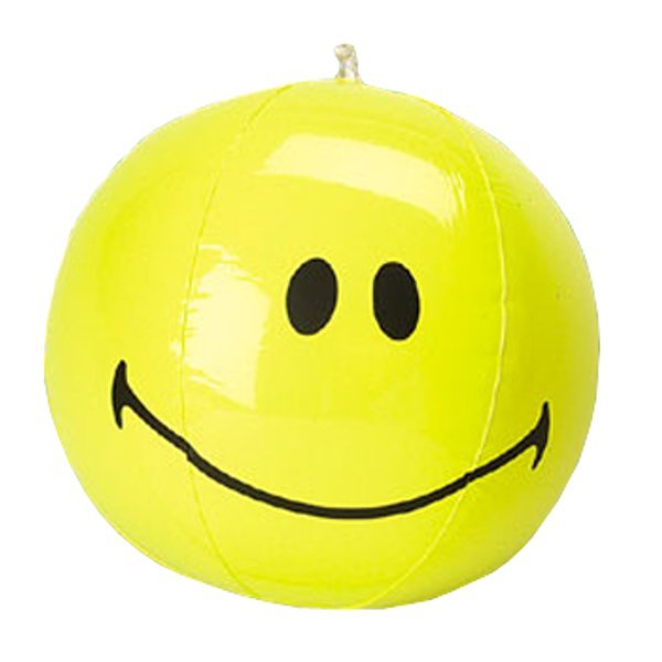 600x600 Smiley Face Small Beach Ball (Each Sold Separately)